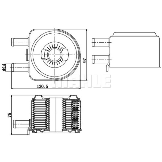 CLC 176 000S - Oil Cooler, engine oil 