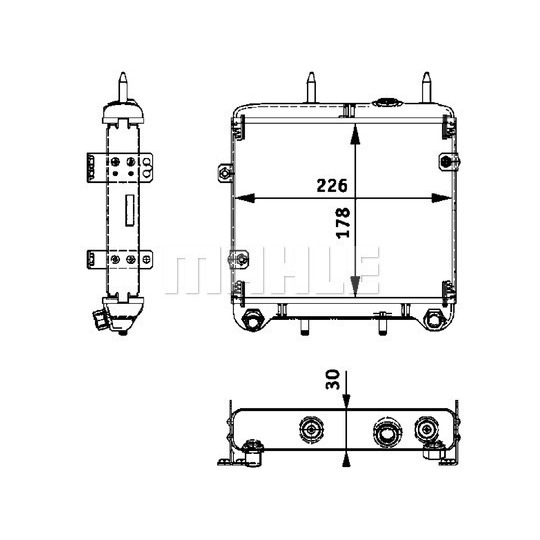 CLC 23 000P - Õliradiaator,mootoriõli 