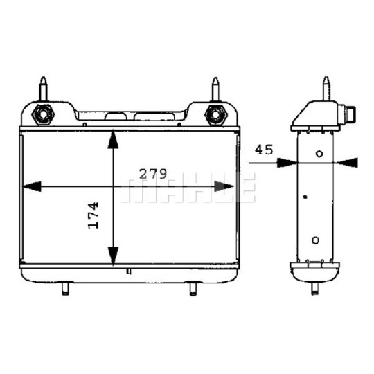 CLC 27 000P - Oil Cooler, engine oil 