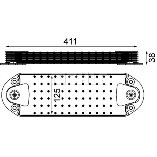 CLC 216 000P - Oil Cooler, engine oil 