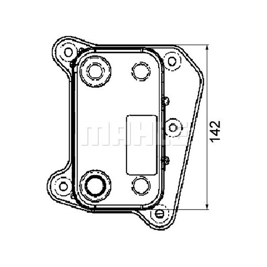 CLC 38 000P - Oil Cooler, engine oil 