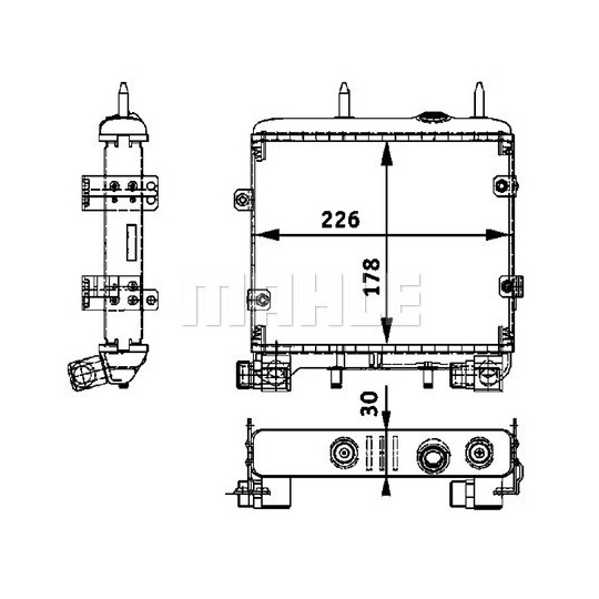 CLC 22 000P - Oil Cooler, engine oil 