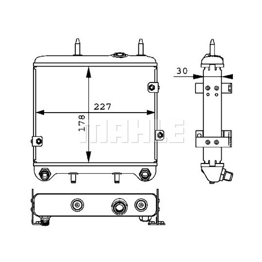 CLC 28 000P - Oil Cooler, engine oil 