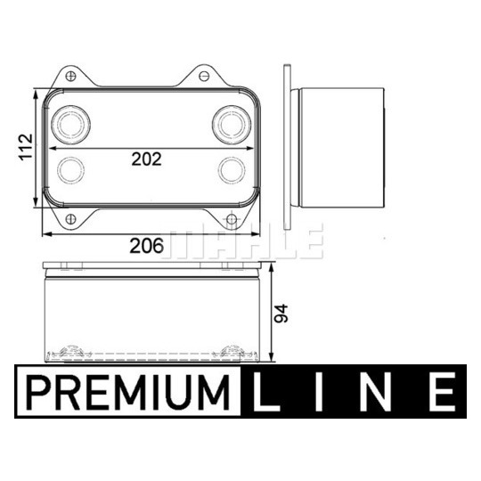 CLC 63 000P - Oil Cooler, engine oil 