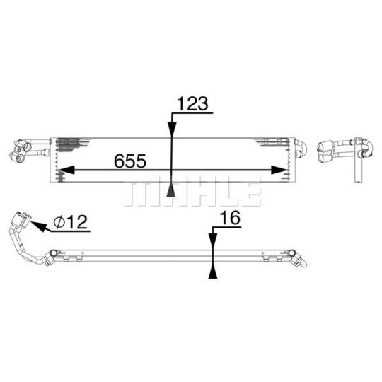 CLC 71 000P - Oil Cooler, automatic transmission 