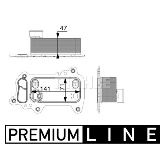 CLC 79 000P - Oljekylare, motor 