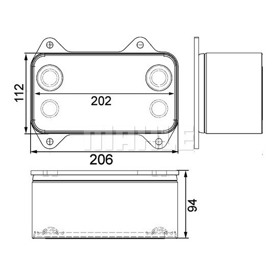 CLC 63 000P - Õliradiaator,mootoriõli 