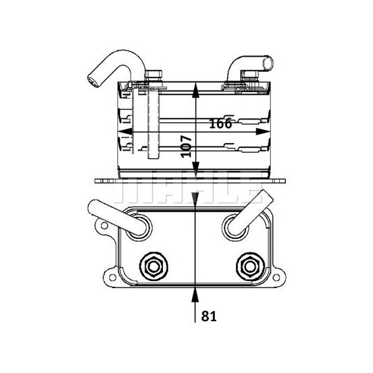 CLC 62 000P - Oil Cooler, engine oil 