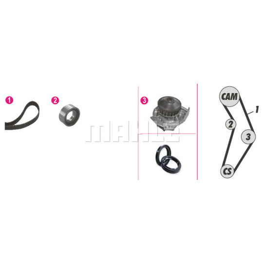 CPK 18 000P - Water Pump & Timing Belt Set 