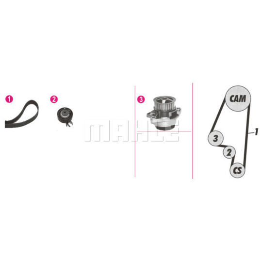 CPK 63 000P - Water Pump & Timing Belt Set 