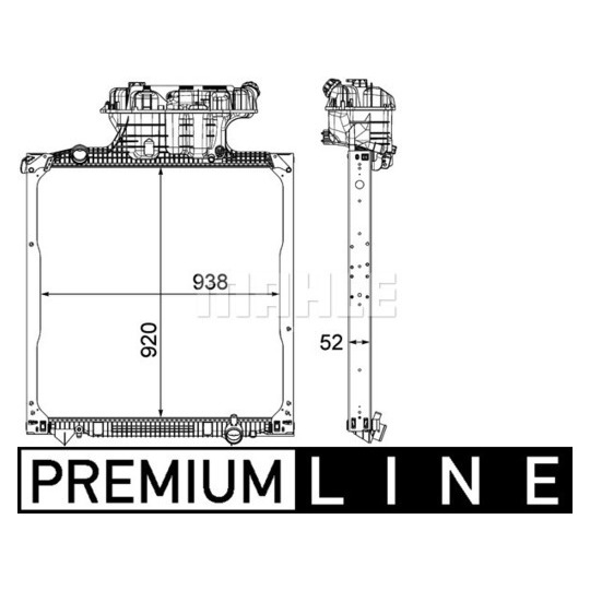 CR 1040 000P - Radiaator,mootorijahutus 