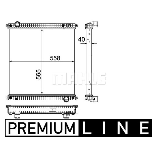 CR 1046 000P - Radiaator,mootorijahutus 