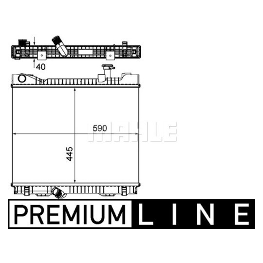 CR 1045 000P - Radiator, engine cooling 