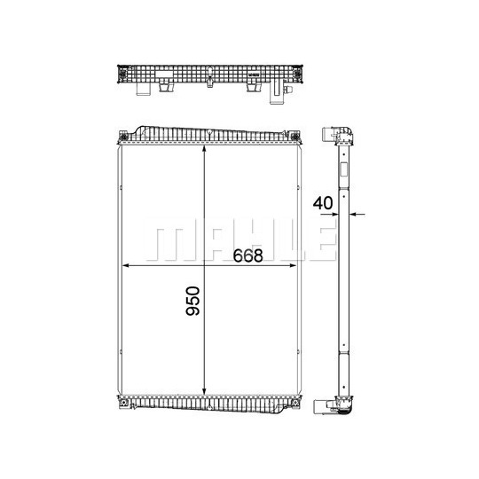 CR 1149 000P - Radiator, engine cooling 