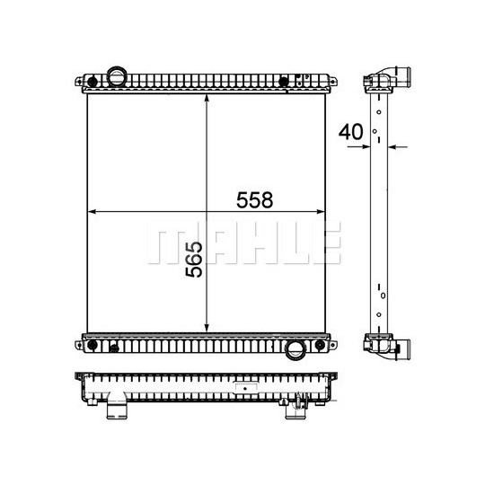 CR 1046 000P - Radiator, engine cooling 