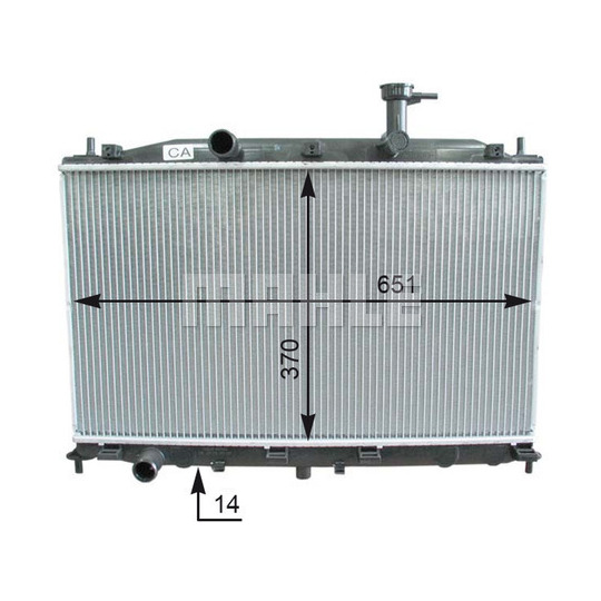 CR 1119 000P - Radiaator,mootorijahutus 