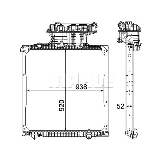 CR 1040 000P - Radiaator,mootorijahutus 