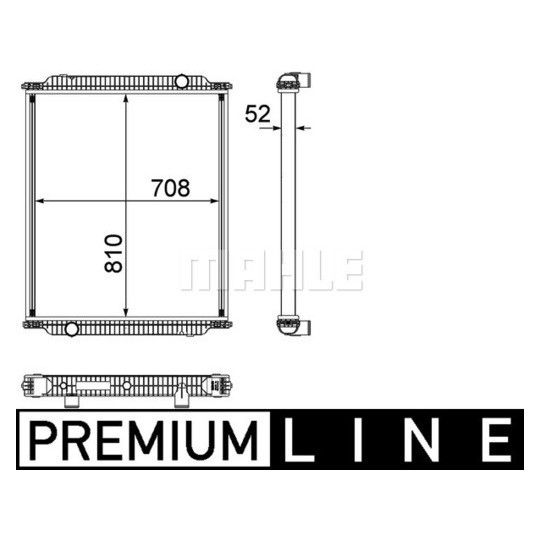 CR 1153 000P - Radiaator,mootorijahutus 