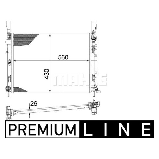 CR 1154 000P - Radiator, engine cooling 