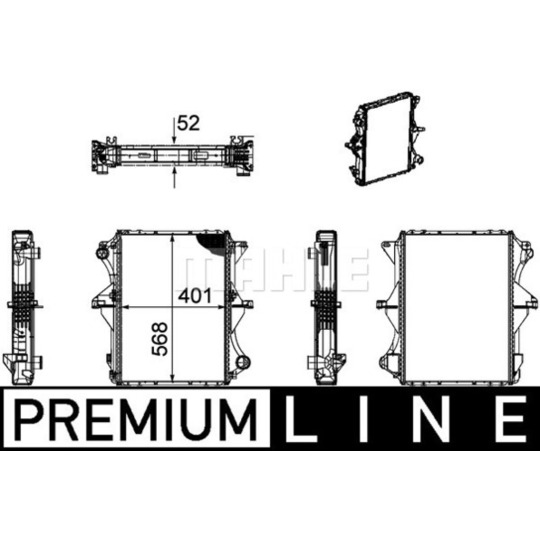 CR 1169 000P - Radiator, engine cooling 