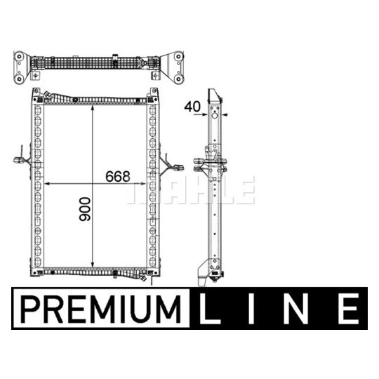 CR 1160 000P - Radiaator,mootorijahutus 