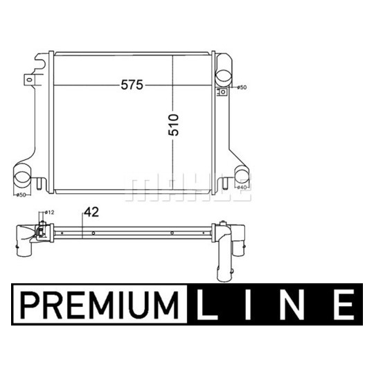 CR 1217 000P - Radiator, engine cooling 