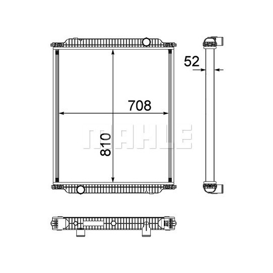 CR 1153 000P - Radiaator,mootorijahutus 