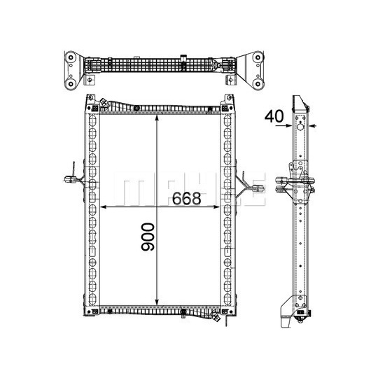 CR 1160 000P - Radiaator,mootorijahutus 