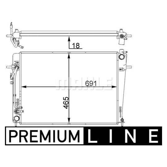 CR 1403 000P - Radiator, engine cooling 