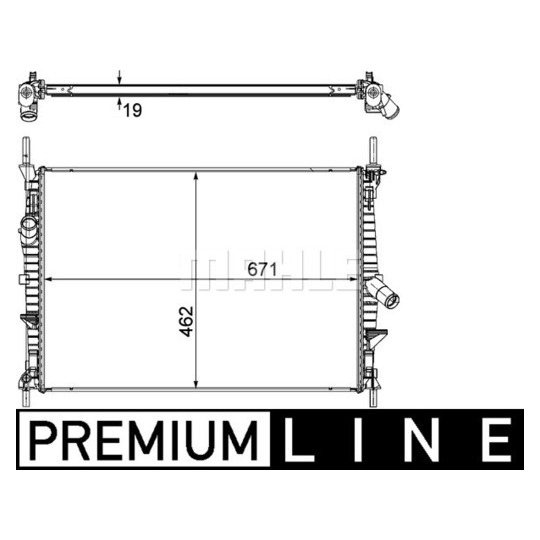 CR 1370 000P - Radiator, engine cooling 