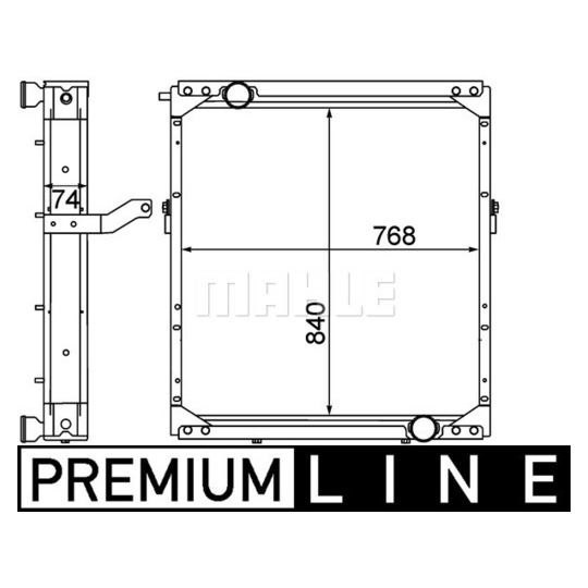 CR 1553 000P - Radiator, engine cooling 