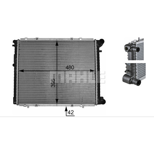 CR 152 000P - Radiator, engine cooling 