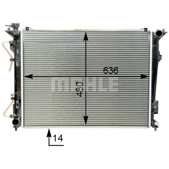 CR 1338 000P - Radiaator,mootorijahutus 