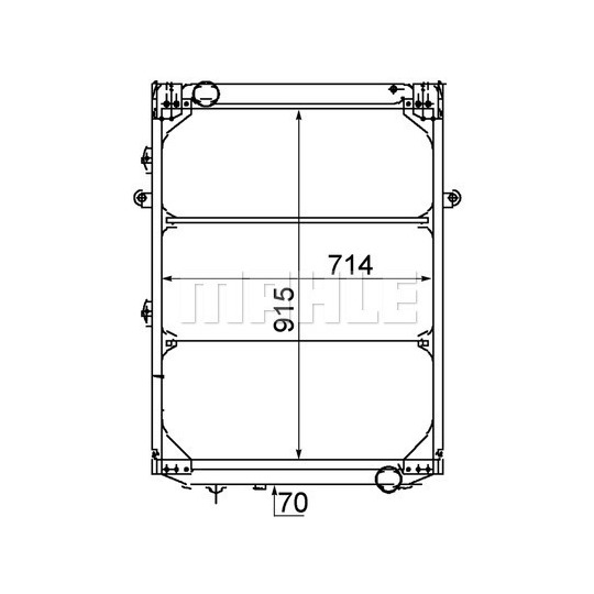 CR 214 000P - Radiaator,mootorijahutus 