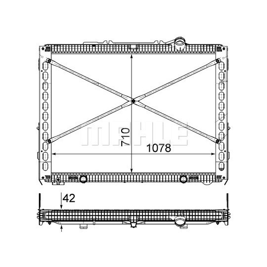 CR 2097 000P - Radiator, engine cooling 