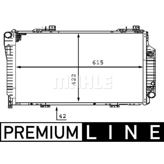 CR 231 000P - Radiator, engine cooling 