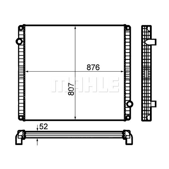 CR 1916 000P - Radiator, engine cooling 