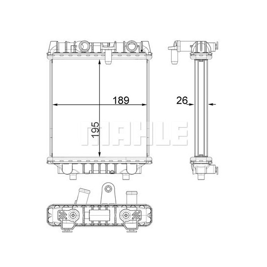 CR 1966 000P - Radiaator,mootorijahutus 