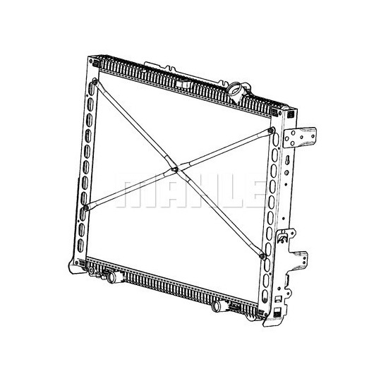 CR 2097 000P - Radiator, engine cooling 