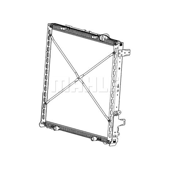 CR 2086 000P - Radiator, engine cooling 