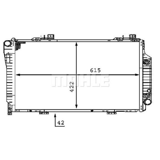 CR 231 000P - Radiator, engine cooling 