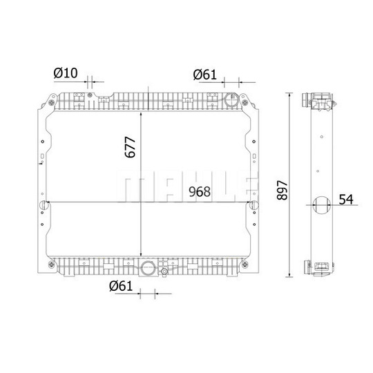 CR 2221 000S - Radiator, engine cooling 