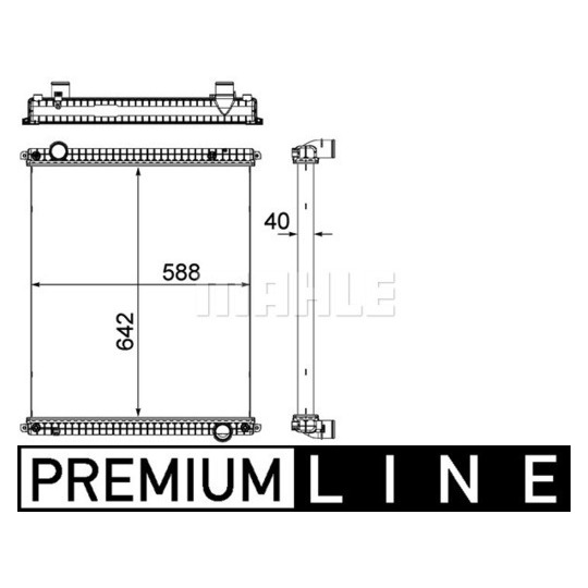 CR 380 000P - Radiator, engine cooling 