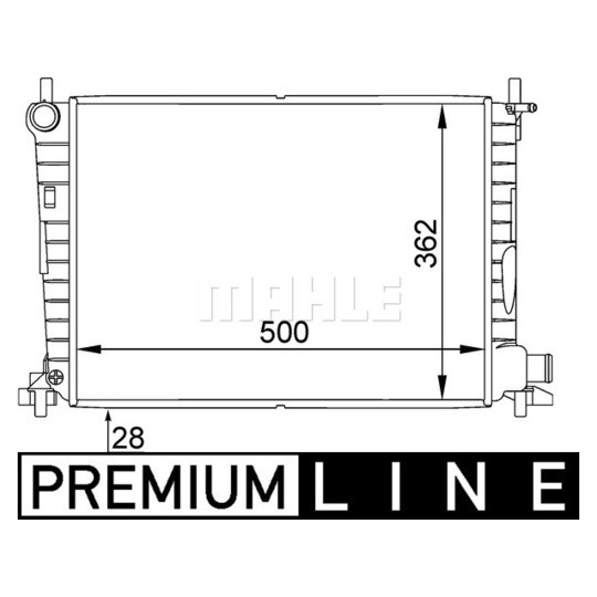 CR 381 000P - Radiator, engine cooling 