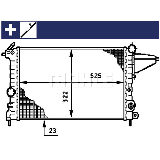 CR 600 000S - Radiator, engine cooling 