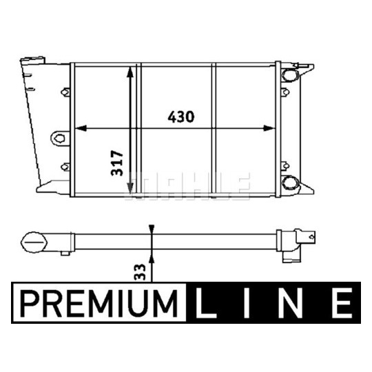 CR 420 000P - Radiator, engine cooling 