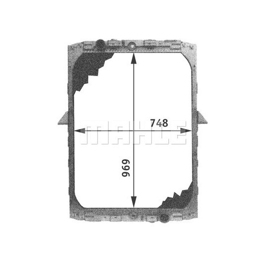 CR 688 000P - Radiator, engine cooling 