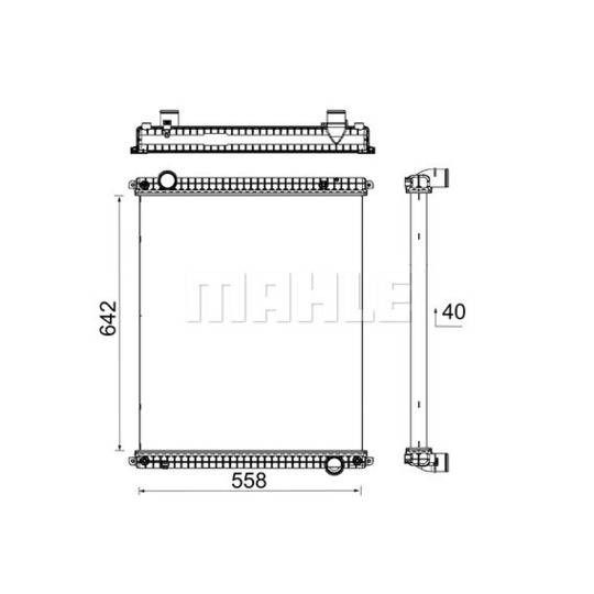 CR 380 000P - Radiator, engine cooling 