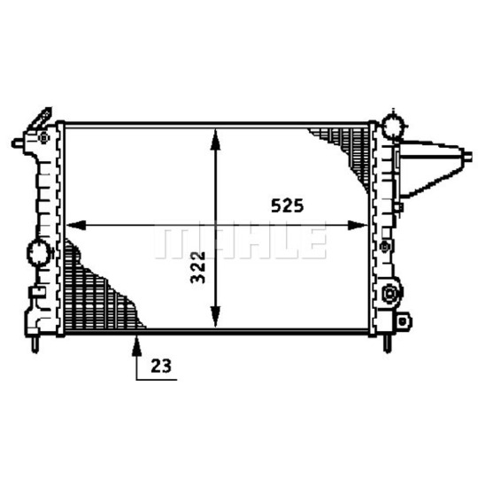 CR 600 000S - Radiator, engine cooling 