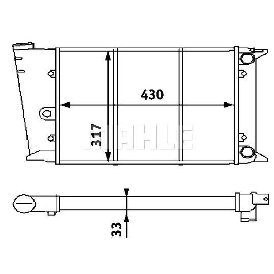 CR 420 000P - Radiator, engine cooling 